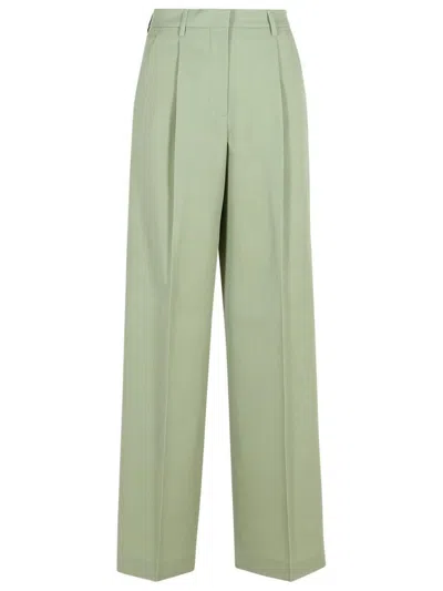 GOLDEN GOOSE GOLDEN GOOSE 'NAOMI' GREEN VIRGIN WOOL PANTS