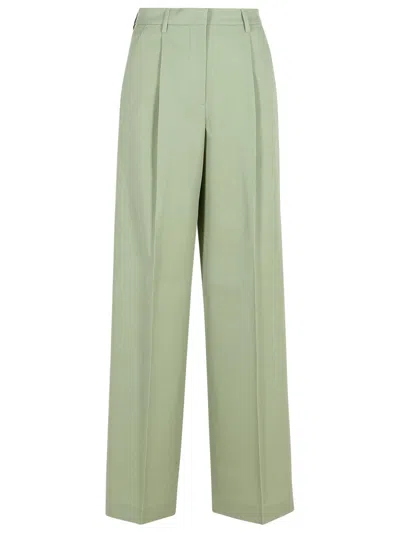 GOLDEN GOOSE GOLDEN GOOSE 'NAOMI' GREEN VIRGIN WOOL PANTS