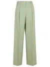 Golden Goose Naomi Green Virgin Wool Pants