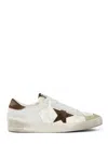 Golden Goose Nappa And Horsy Leather Sneakers In White