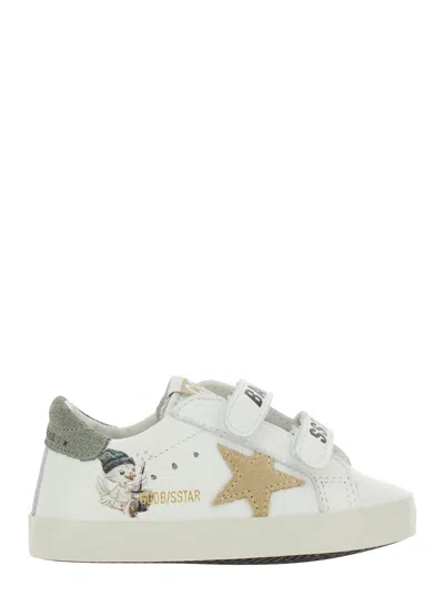Golden Goose Nappa Leather With Graphic Print Sneaker In White