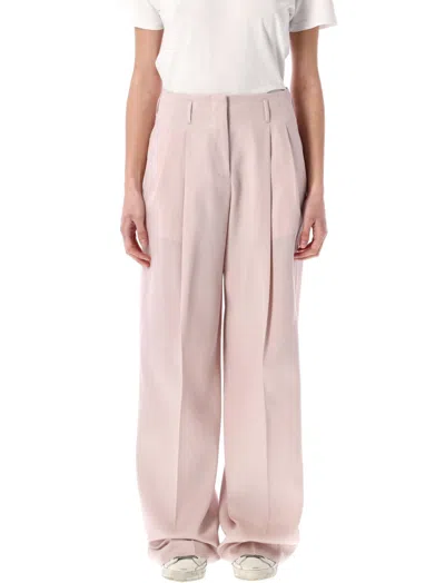 Golden Goose Natural Wool Wide Leg Pants