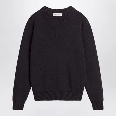 GOLDEN GOOSE NAVY BLUE COTTON SWEATER
