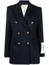 Golden Goose Deluxe Brand Dark Blue Diva Double-breasted Blazer In Black