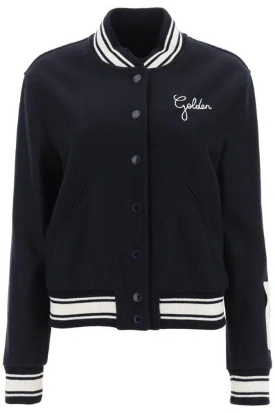 Golden Goose Bomber Compact In Blue