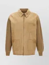 Golden Goose 'neil' Collar Jacket With Ribbed Accents
