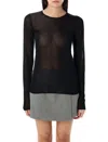 Golden Goose Black Semi-transparent Sweater In Black