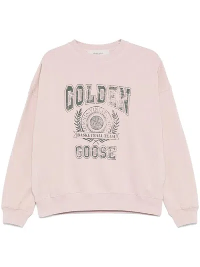 Golden Goose Nelson Cotton Sweatshirt Clothing In Pink