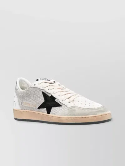 Golden Goose Ball Star Leather Sneakers In Gray
