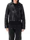 Golden Goose Nevada Leather Biker Jacket In Black