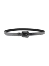 Golden Goose New Belt Lace Metallic Patent Leather In Black