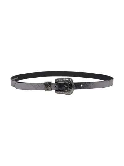 Golden Goose New Belt Lace Metallic Patent Leather