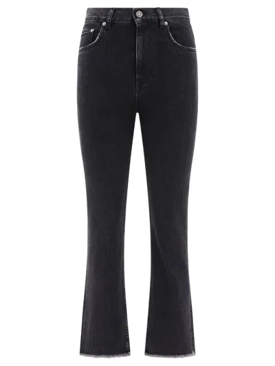 Golden Goose Cropped Straight-leg Jeans In Black