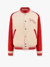 Golden Goose Nic Cotton Jacket With Maxi Golden Club Embroidery