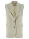 Golden Goose Nicole Vest In Gray