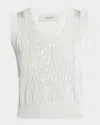Golden Goose Nikita Argyle Knit Tank Top In Dewkist