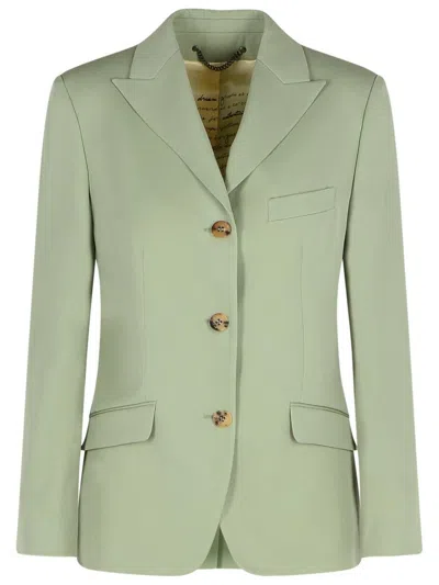 Golden Goose Nima Green Virgin Wool Blazer