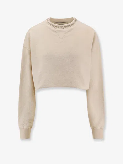 Golden Goose Deluxe Brand Women Nives Cotton Sweatshirt In Brown