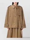 Golden Goose Noa Short Trench Embellished Epaulettes