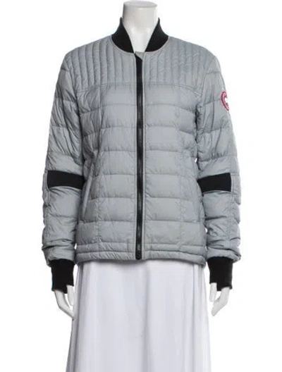 Pre-owned Golden Goose Nylon Down Jacket In Gray