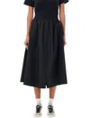 Golden Goose Circle Skirt In Nylon In Black