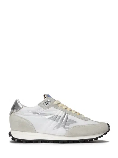 Golden Goose Running Marathon Distressed Leather-trimmed Shell And Suede Sneakers In White