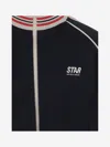 Golden Goose Nylon Sweatshirt With Logo In Blue