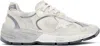 Golden Goose Off-white Dad-star Sneakers In 80185 White/silver