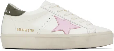 GOLDEN GOOSE OFF-WHITE HI STAR SNEAKERS