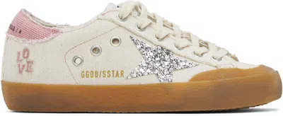 Golden Goose Off-white Super-star Penstar Sneakers In 15712 Buttercream/si