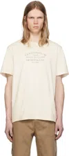 Golden Goose Organic Cotton T-shirt With Print In Heritage White/black