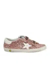 Golden Goose Old School Glitter Leather Sneakers In Pink