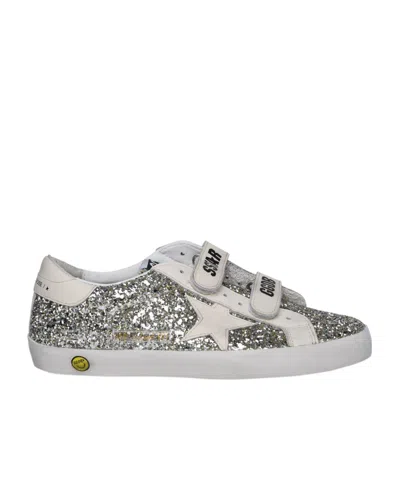 Golden Goose Gold Old School Sneakers For Girl With Star