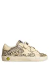 Golden Goose Old School Laminated Suede Upper Leather Star And Heel In Animal Print