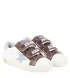 Golden Goose Old School Leather And Suede Sneakers In Brown