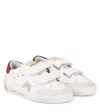 Golden Goose Old School Leather Sneakers In White
