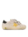 Golden Goose Old School Leather Upper Star Heel And List In White