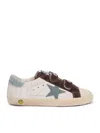 Golden Goose Old School Nappa Upper Suede Toe Tongue And Star Canvas Heel Rubber Cup Toe Sneakers In Neutral