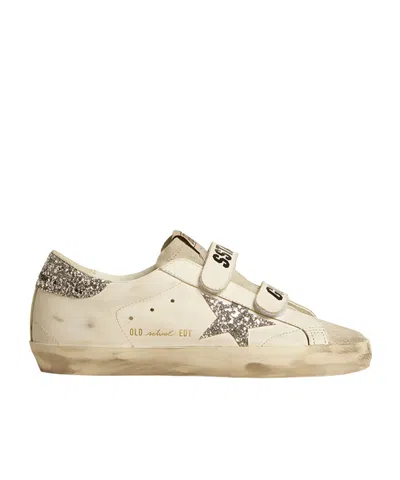 Golden Goose Old School Round-head Low-cut Sneakers In Nude