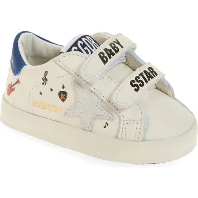 Golden Goose Old School Sneaker In White/blue