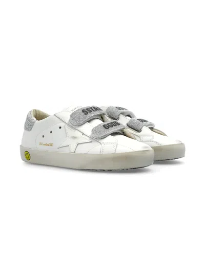 Golden Goose Kids' Old School Sneakers In White