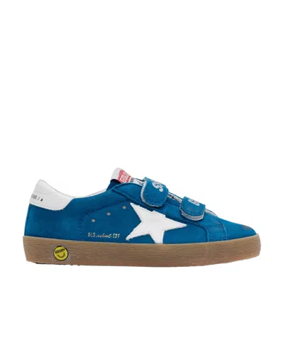 Golden Goose Kids Blue & White Old School Sneakers In Bluette/white