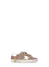 Golden Goose Old School Glitter Leather Sneakers In Brown