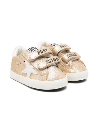 Golden Goose Babies' Old School Sneakers In Gold
