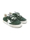 Golden Goose Superstar Touch-strap Sneakers In Green