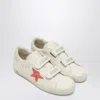 Golden Goose Old School Sneaker White/peach In Multi
