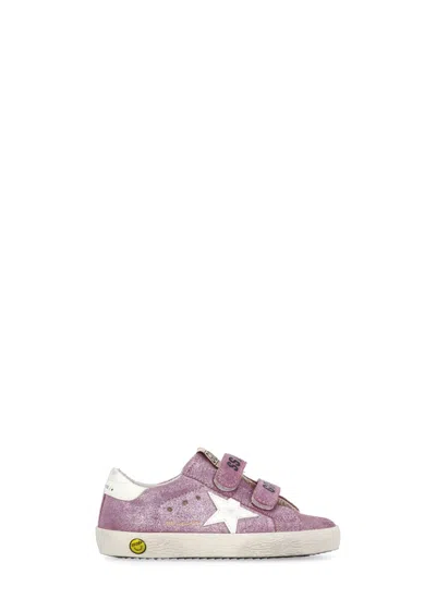 Golden Goose Kids' Old School Sneakers In Pink