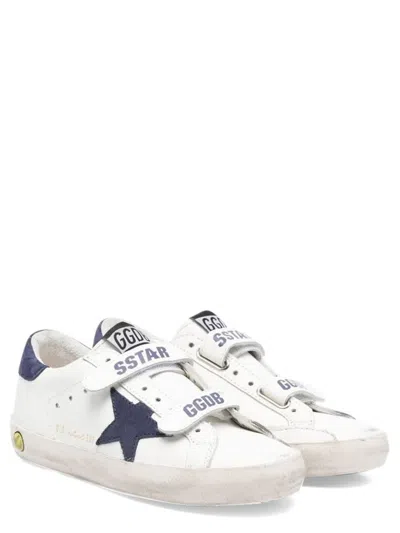 Golden Goose Kids' Old School Sneakers In White