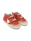 Golden Goose Old School Touch-strap Sneakers In Orange