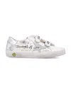 Golden Goose Kid - Old School Sneakers In White/ice